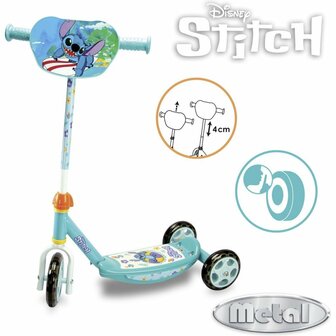 Smoby Disney Stitch Step met 3 Wielen Blauw