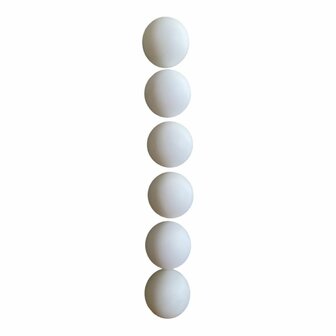 SportX Tafeltennisballen 6 Stuks Wit