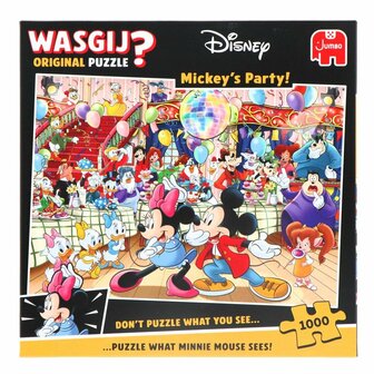 Jumbo Puzzel Wasgij Original Disney Mickey&#039;s Party! 1000 Stukjes