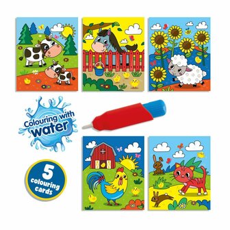 SES Creative Kleurboek Kleuren met Water Boerderij
