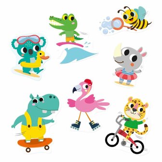 SES Creative Raamstickers Voertuigen 38 Stuks