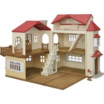 Sylvanian Families 5708 Groot Poppenhuis met Geheime Speelkamer + Licht