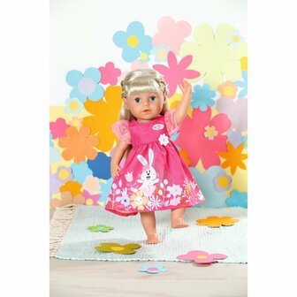 Baby Born Jurk Bloemen Roze