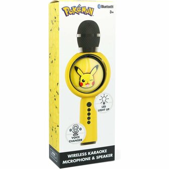 Pok&eacute;mon Karaoke Microfoon + Licht Geel/Zwart