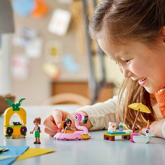 Lego Friends 42658 Zwembadfeestje met Flamingo en Eenhoorn