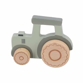 Little Dutch Farm Houten Tractor Groen