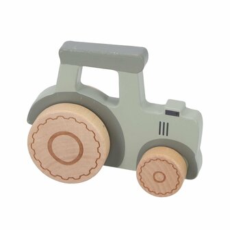 Little Dutch Farm Houten Tractor Groen