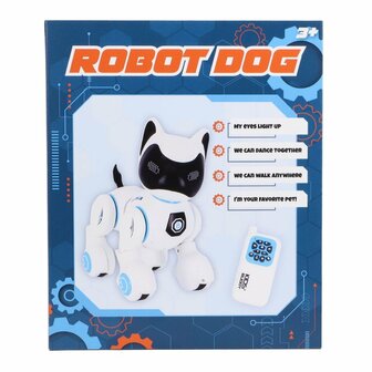Robot Hond + Licht en Geluid Wit