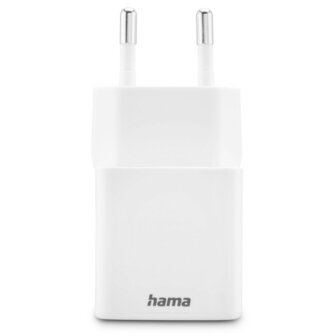 Hama Snellader 1x USB-C PD 1x USB-A QC Mini-oplader 20 W Wit