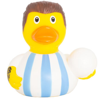 Lilalu Voetbal Badeend Blauw/Wit