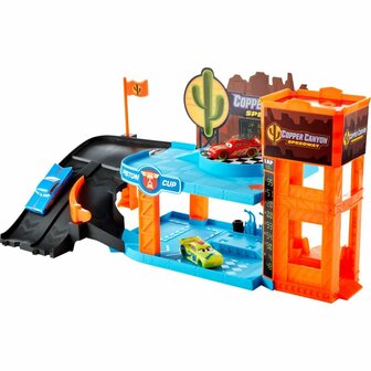 Disney Cars Garage Glow Racers + 3 Auto&#039;s