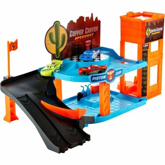 Disney Cars Garage Glow Racers + 3 Auto&#039;s