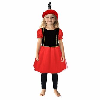 Pietenjurk 98-104 Zwart/Rood