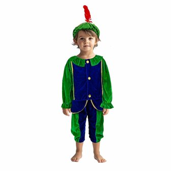 Pietenpak 98-104 Groen/Blauw