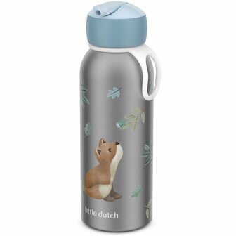 Mepal Isoleerfles Flip Little Dutch Forest Friends 350 ml RVS/Blauw