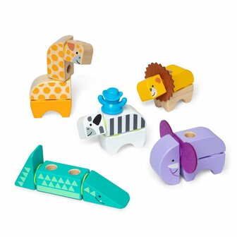 Melissa &amp; Doug Blockables Safari Set 34-delig