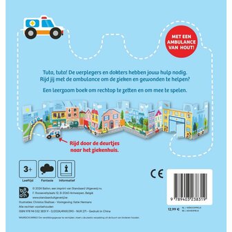 Boek Maak Je Klaar Rijden Maar Ambulance + Houten Ambulance Auto