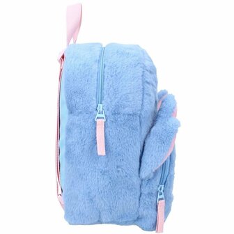 Disney Pluche Rugzak Stitch 26x21x11 cm Lichtblauw/Lichtroze