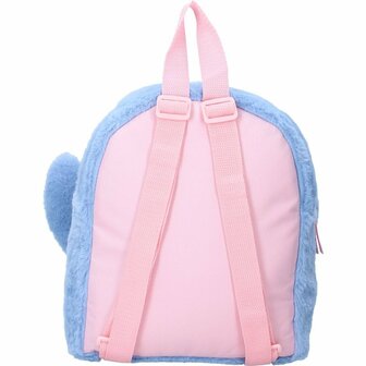 Disney Pluche Rugzak Stitch 26x21x11 cm Lichtblauw/Lichtroze