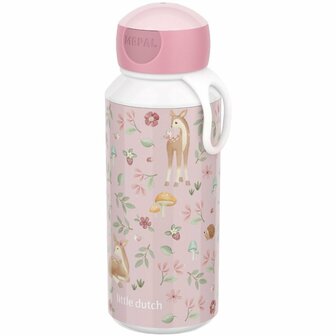 Mepal Pop-Up Drinkfles Little Dutch Fairy Garden 400 ml Roze