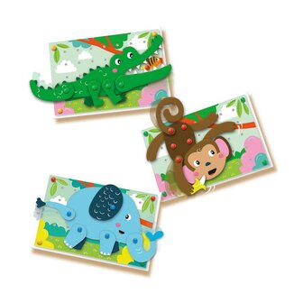 SES Creative Moza&iuml;ek Pinnenbord Dieren