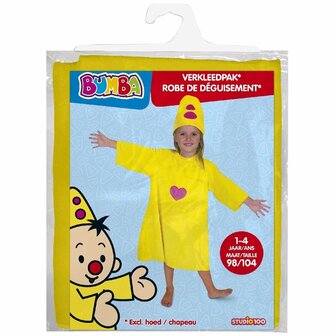 Bumba Verkleedpak Maat 98-104 Geel
