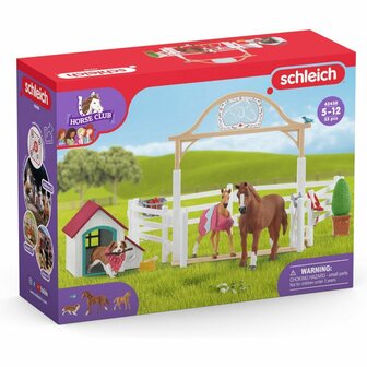 Schleich Horse Club Hannah&#039;s Gastpaarden met Hond en Accessoires