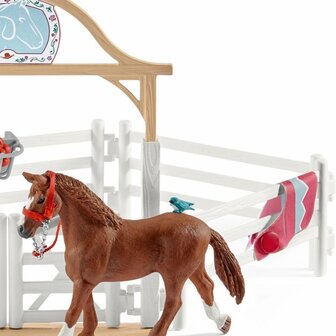 Schleich Horse Club Hannah&#039;s Gastpaarden met Hond en Accessoires