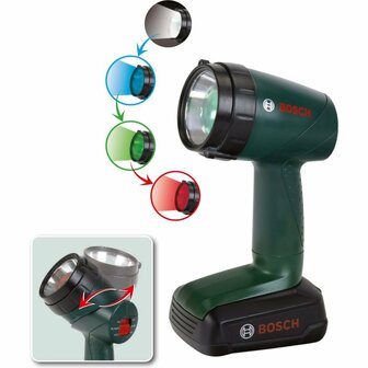 Theo Klein Bosch Bouwlamp 9.5x6.4x18 cm Groen/Zwart