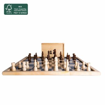 Clown Games Houten Schaakstukken 32 Stuks