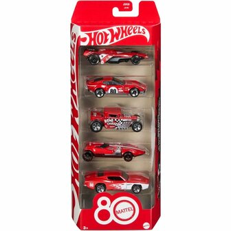 Hot Wheels Die-Cast 80th 5 Pack 1:64