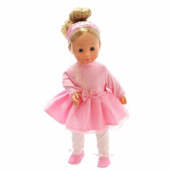 Molly Dansende Pop 40 cm + Geluid Roze