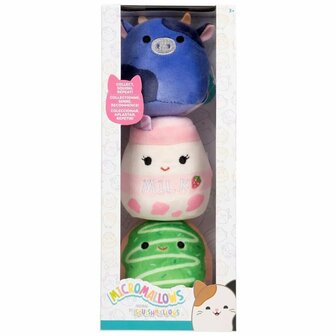 Squishmallows Micromallows Knuffels Ingred, Amelie Daisuke 6.5 cm