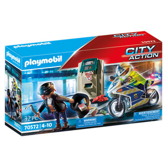 Playmobil 70572 City Action Politiemotor Achtervolging van de Geldrover