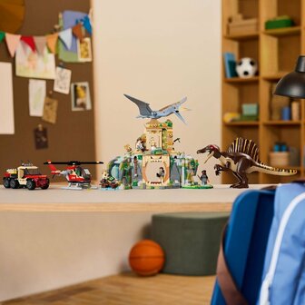 Lego Jurassic World 76976 Spinosaurus en Quetzalcoatlus Luchtmissie