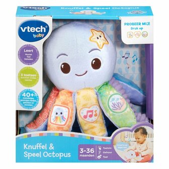 VTech Baby Knuffel en Speel Octopus + Licht en Geluid