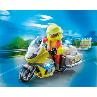 Playmobil 71205 City Life Noodmotorfiets met Zwaailicht