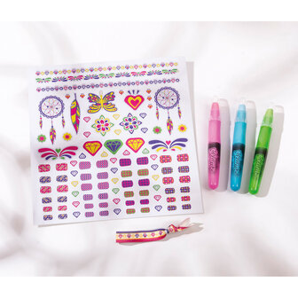 Totum Glamz Glitter Tattoos Nagel- en Haar Decoratieset