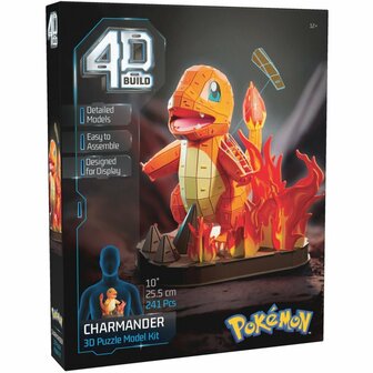 4D Build 3D Puzzel Pok&eacute;mon Charmander 241 Stukjes