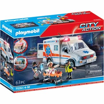 Playmobil 71232 Action Heroes Ambulance Promo + Licht en Geluid
