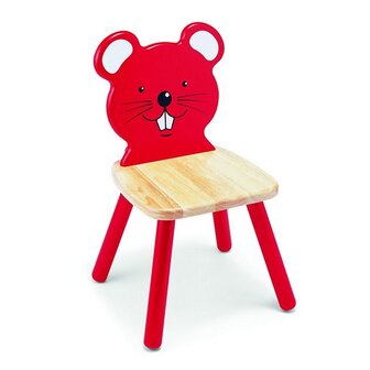 Pintoy P99241 Houten Stoel Rode Muis