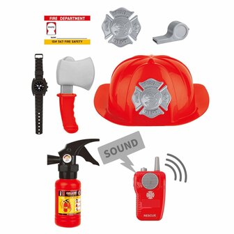 Brandweer Verkleedset + Accessoires en Geluid