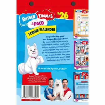 Scheurkalender Rutger, Thomas en Paco