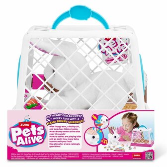 Zuru Pets Alive Mama + Baby Konijn in Kooi + Geluid