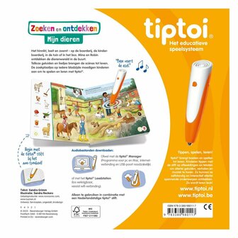 Tiptoi Boek Zoeken en Ontdekken Mijn Dieren