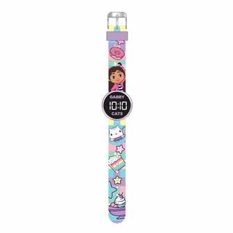 Accutime Gabby&#039;s Dollhouse LED Horloge Rond