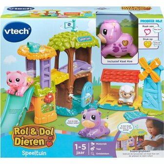 VTech Rol &amp; Dol Speeltuin met Kaat Koe + Licht en Geluid