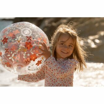 Little Dutch Pink Flowers 3D Strandbal 35 cm Roze