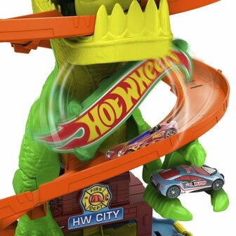 Hot Wheels City T-Rex Brandweerkazerne