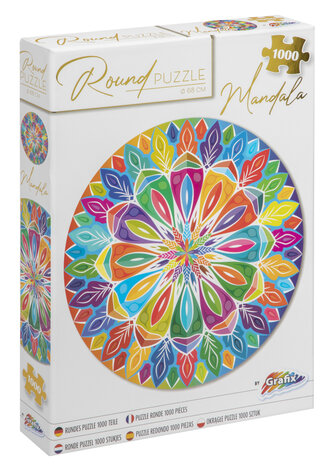 Grafix Mandala Ronde Puzzel 1000 Stukjes